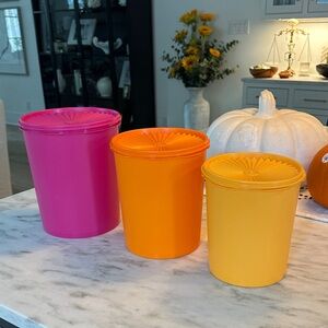 Tupperware 3 pc canister NEW!